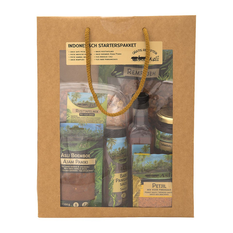 Wereldtas met Indonesische food producten