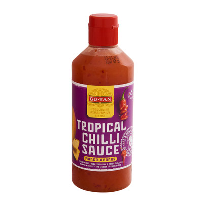 Go-Tan chilli saus - mango/ananas - 500 ml