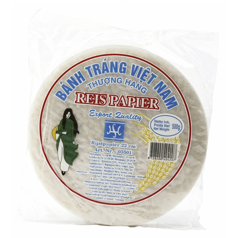 Rijstpapier voor loempia's - 500 gram