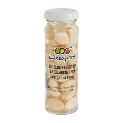 Knoflookteentjes in azijn - 100 g