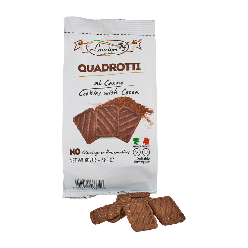 Quadrotti - koekjes met cacao - 80 g 