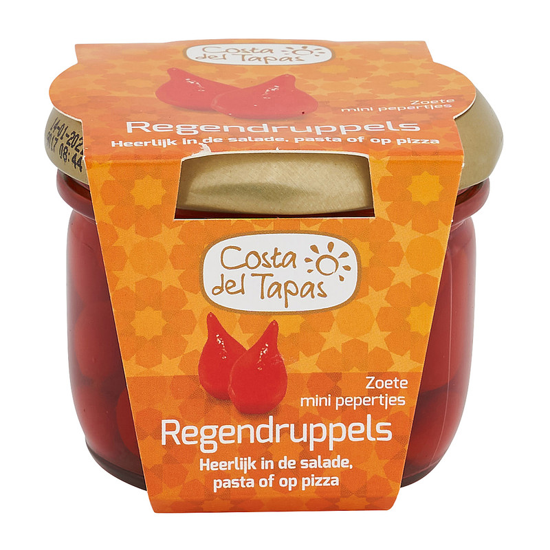 Zoete mini pepertjes - regendruppels - Costa del Tapas - 110/60 gr