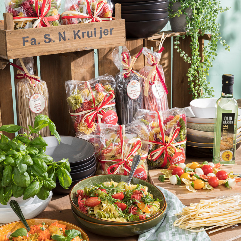 Nonna Viola -  farfalle tricolore - 250 gram