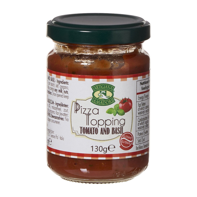 Pizza topping basil - 130 gram