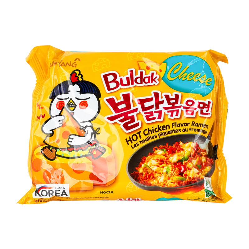 Samyang buldak noodles - hot chicken - cheese