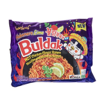 Samyang buldak noodles - hot chicken habanero