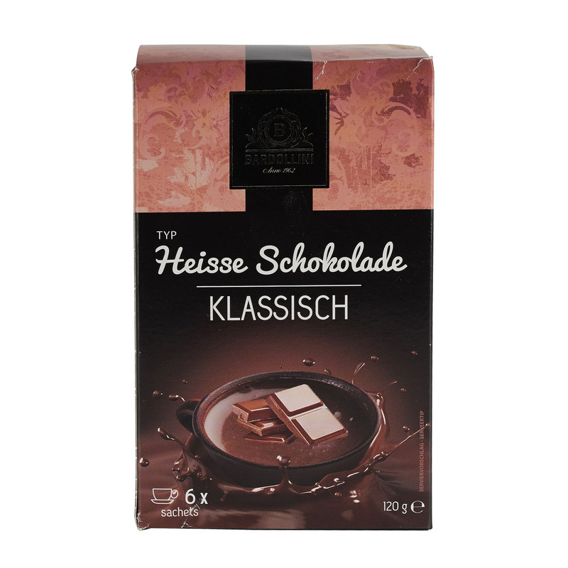 Bardollini hot chocolate - classic - 6 stuks