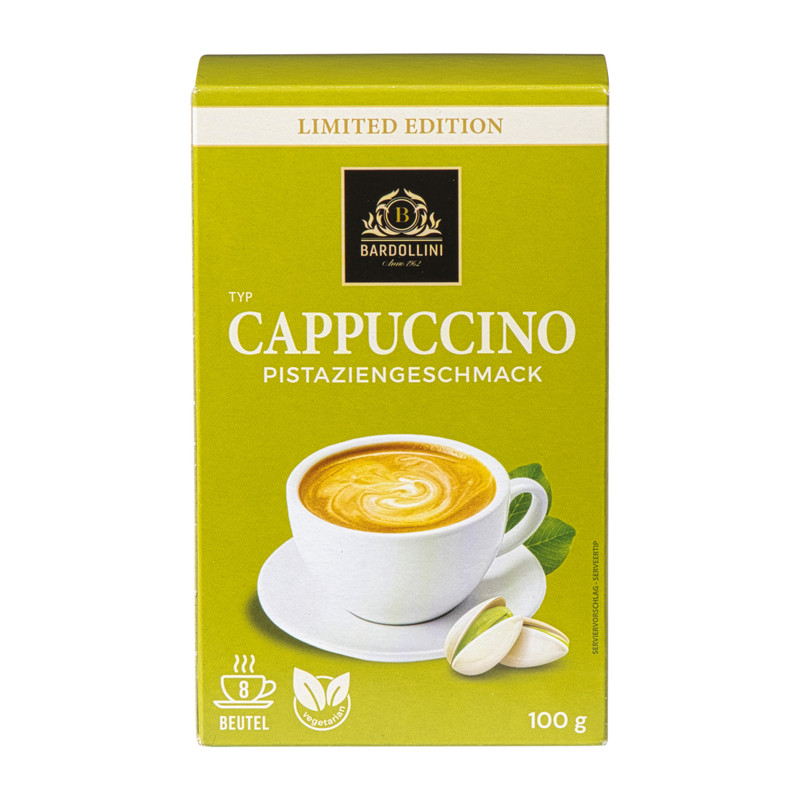 Cappuccino pistachesmaak - 100 gram