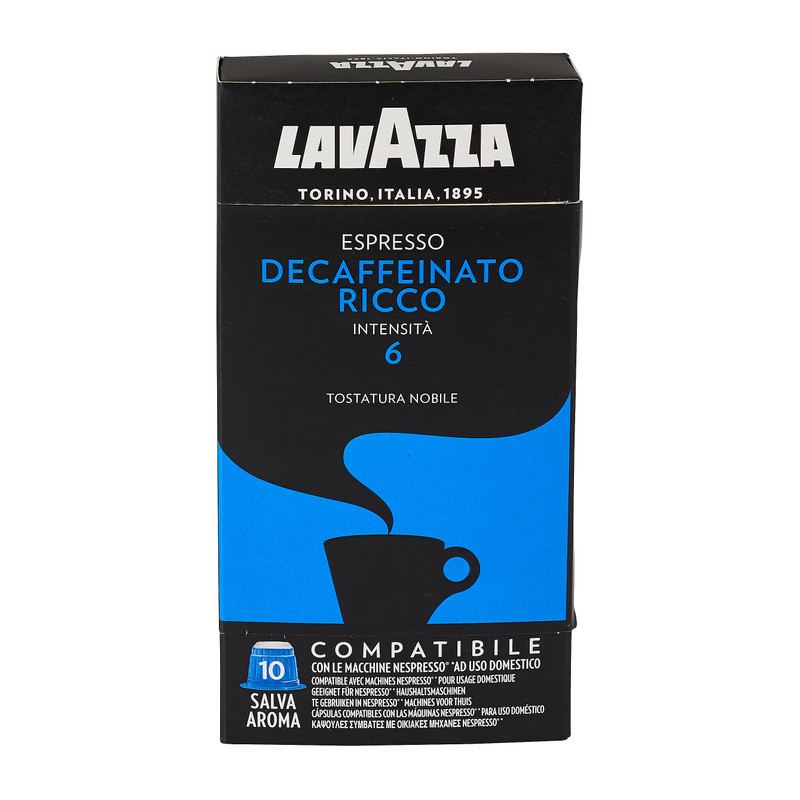 Lavazza espresso decaffeinato ricco - 10 cups