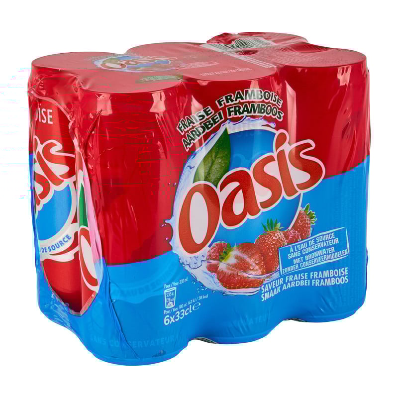 Oasis - aardbei framboos - 330 ml