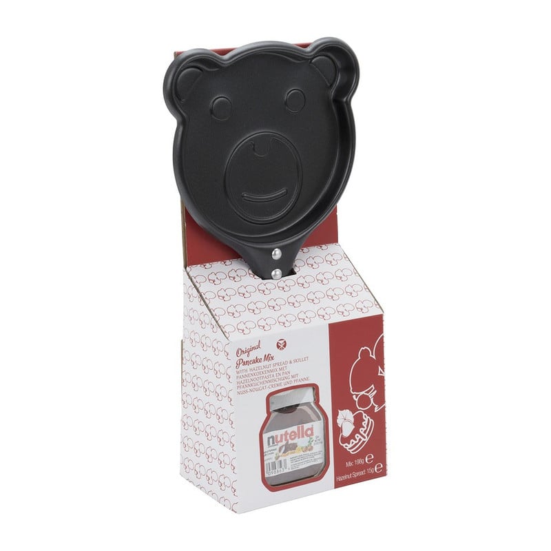 Pannenkoekenmix met pan + nutella 