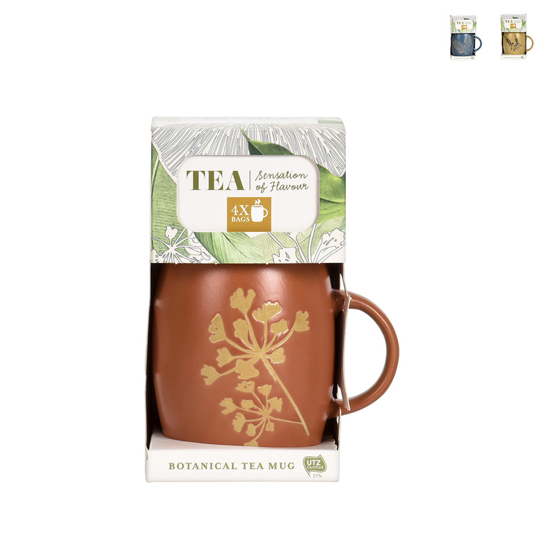 Botanische mok met thee - diverse varianten - 200 ml 