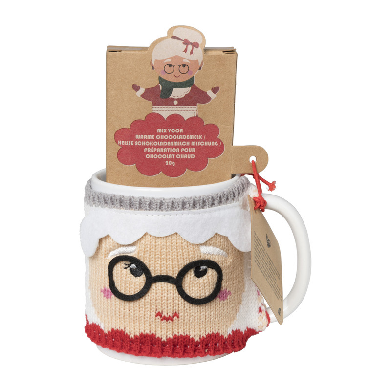 Mok mrs Santa - giftset - met hot chocolate mix