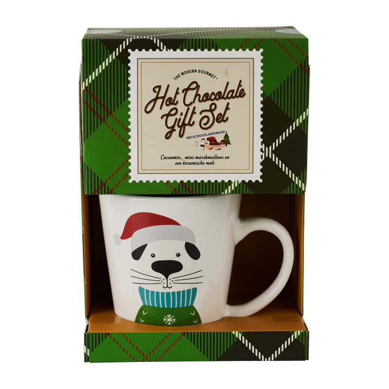 Mok giftset - hond/kat - hot chocolate 