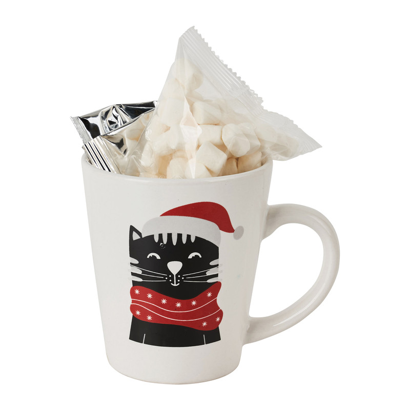 Mok giftset - hond/kat - hot chocolate 