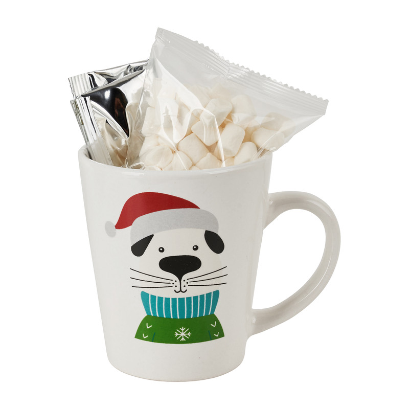 Mok giftset - hond/kat - hot chocolate 