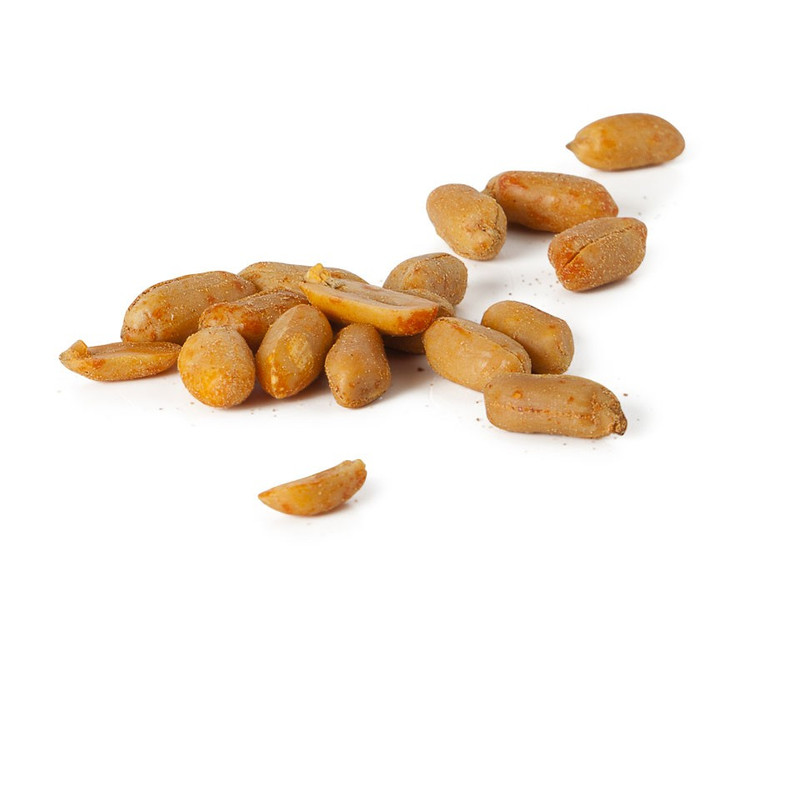 Veldfles skull met pinda's - zwart