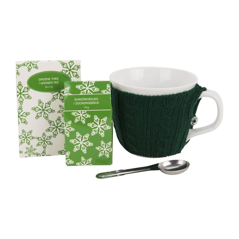 Mok met sweater – thee - groen 