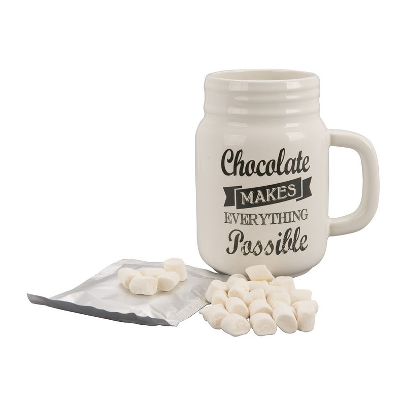Cadeauset Mason Jar - chocolate