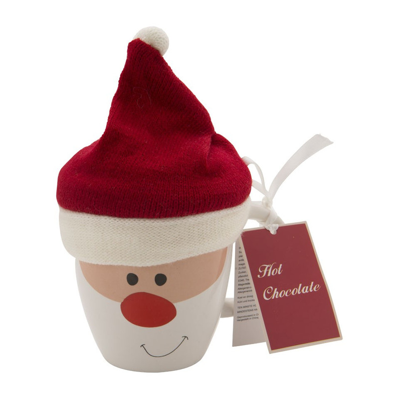 Beker met mutsje - 30 cl - Kerstman