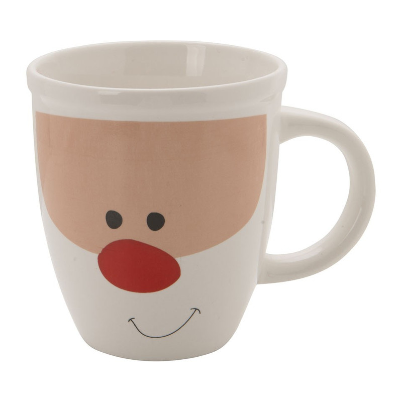 Beker met mutsje - 30 cl - Kerstman