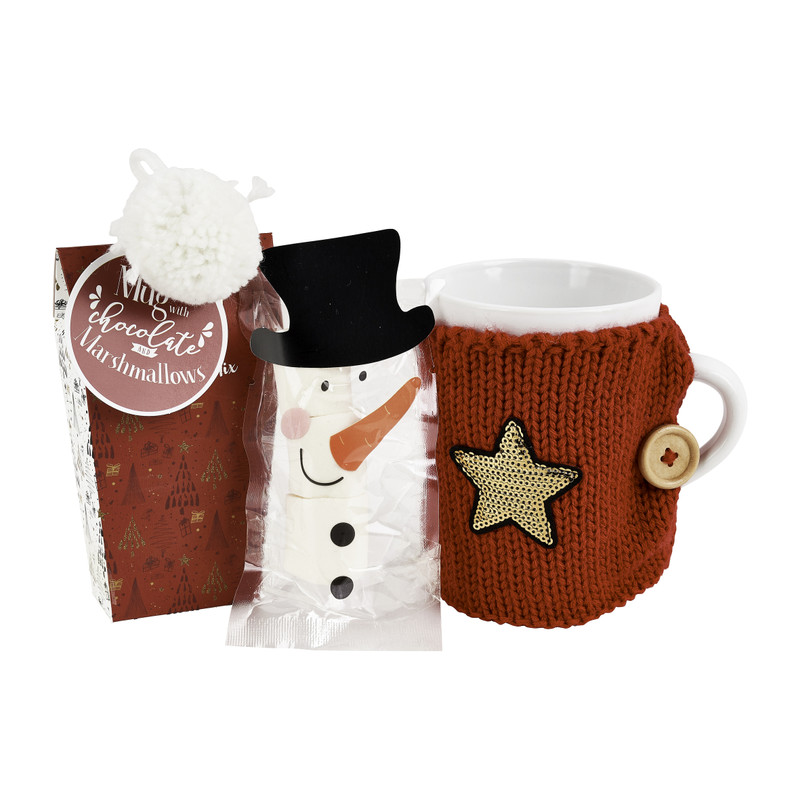 Cadeauset mok sneeuwpop