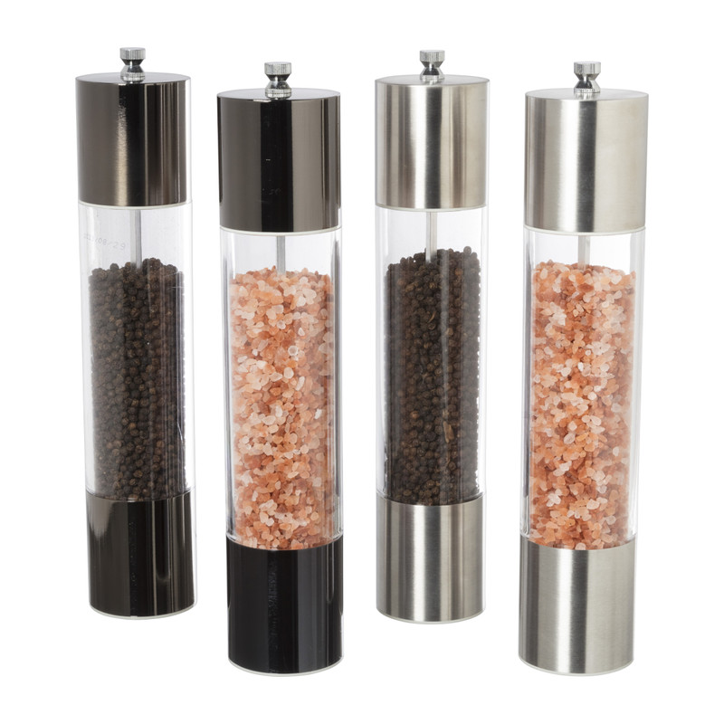 Pepermolen zilverkleurig - ø6x29 cm