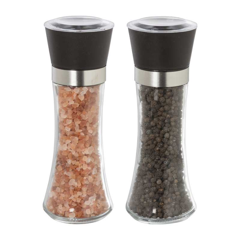 Zoutmolen - zwart - ø6x18 cm