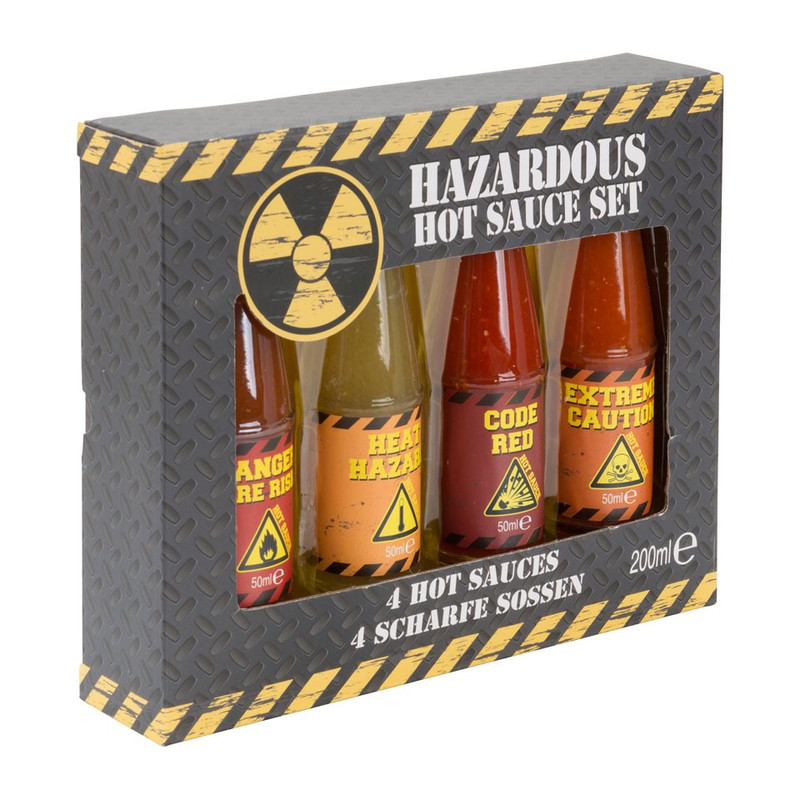 Hazardous hot sauce set