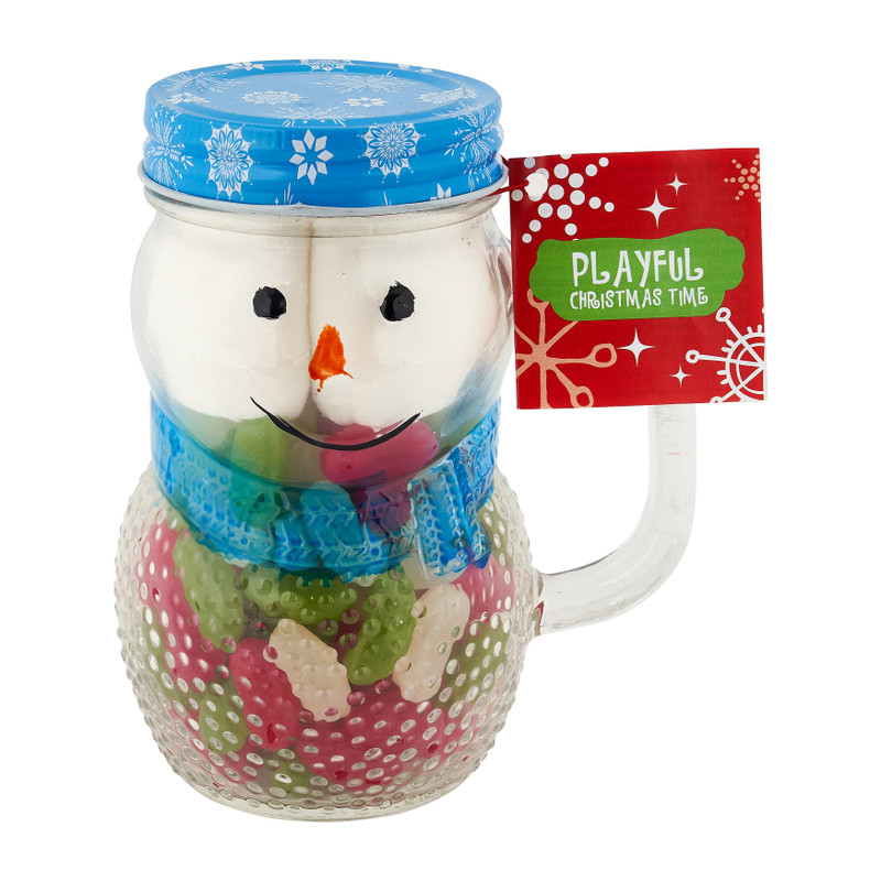 Snowman met jellybeans - diverse kleuren - 320 gram