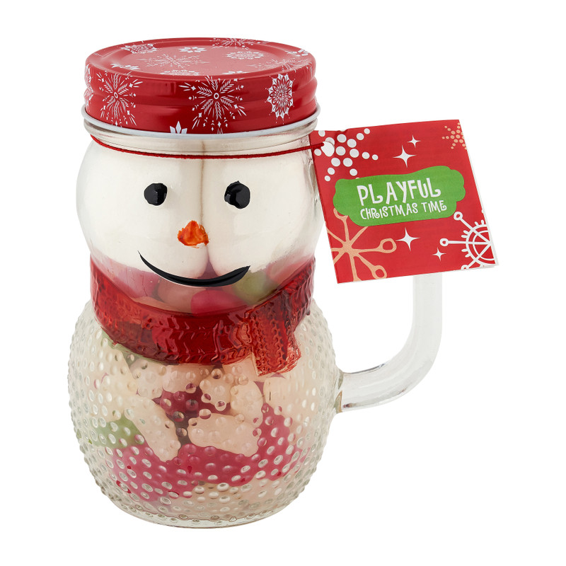 Snowman met jellybeans - diverse kleuren - 320 gram