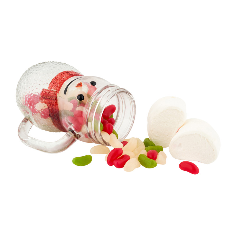 Snowman met jellybeans - diverse kleuren - 320 gram