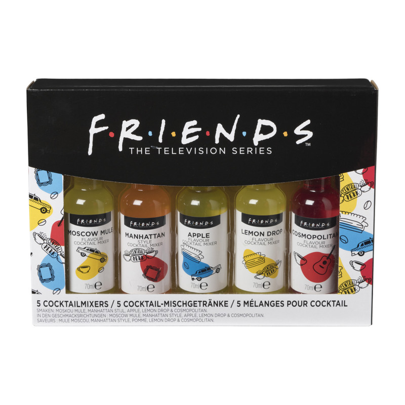 Friends cocktail mixers - set van 5