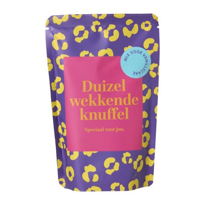 Duizelwekkende knuffel vanille cake bakmix 