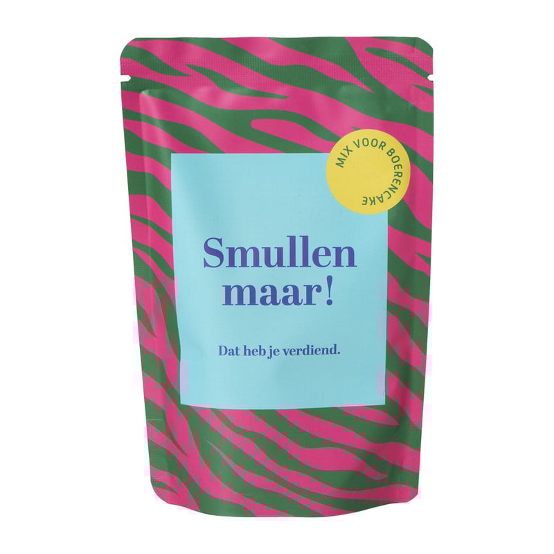 Smullen maar boerencake bakmix met knuffel