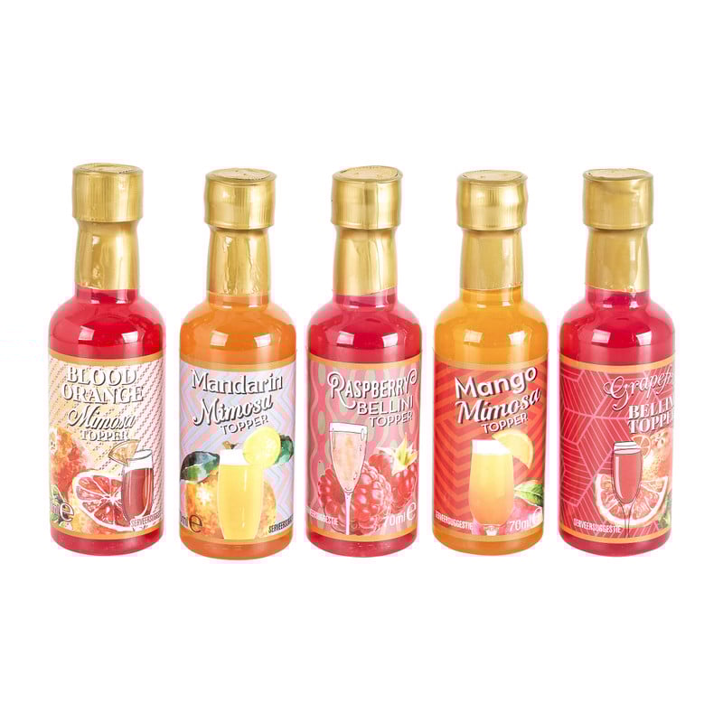 Prosecco toppers - 5 smaken