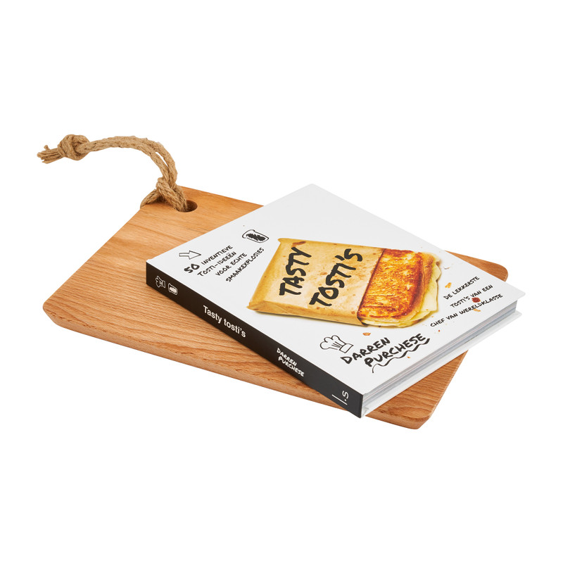 Happenplank tosti met tostiboek - 30x21x3.7 cm
