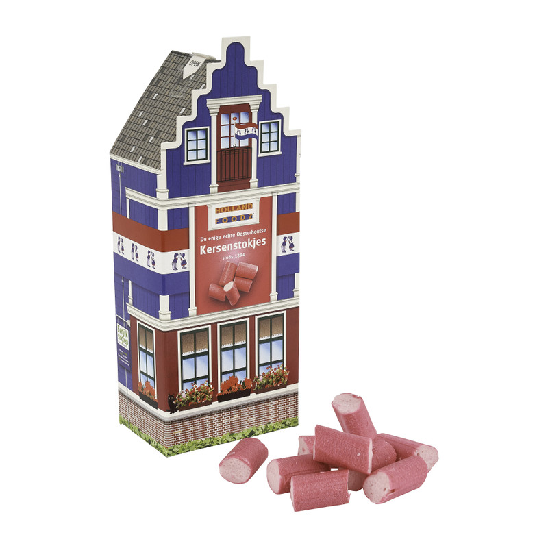 Kersenstokjes - snoephuisje - 110 gram 
