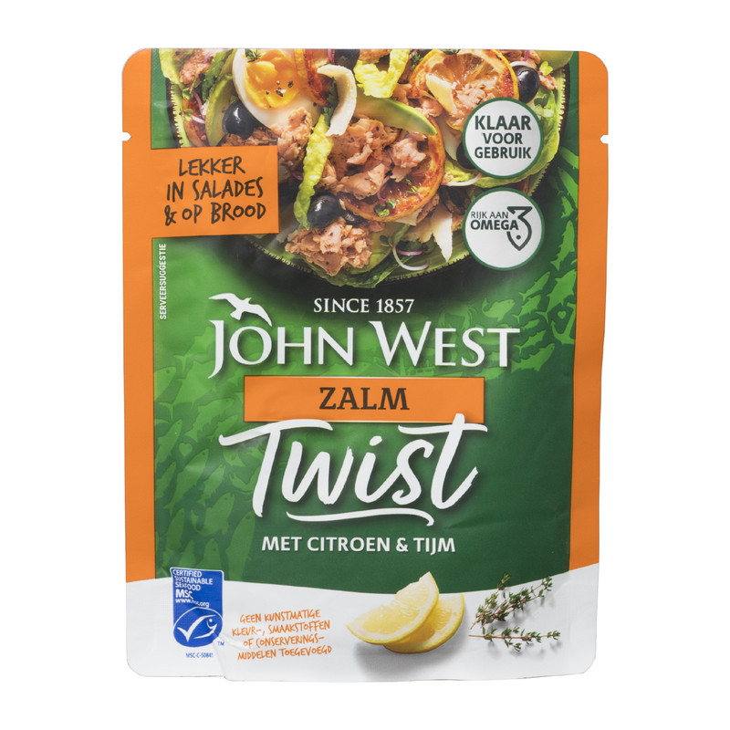 John West zalm twist - citroen & tijm - 85 g