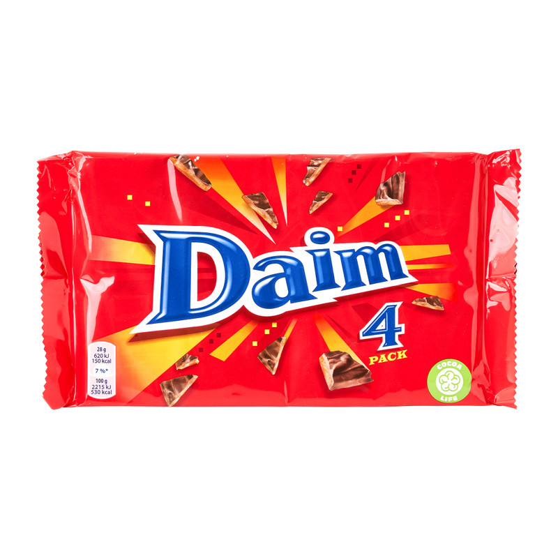 Daim chocolade - 4 repen