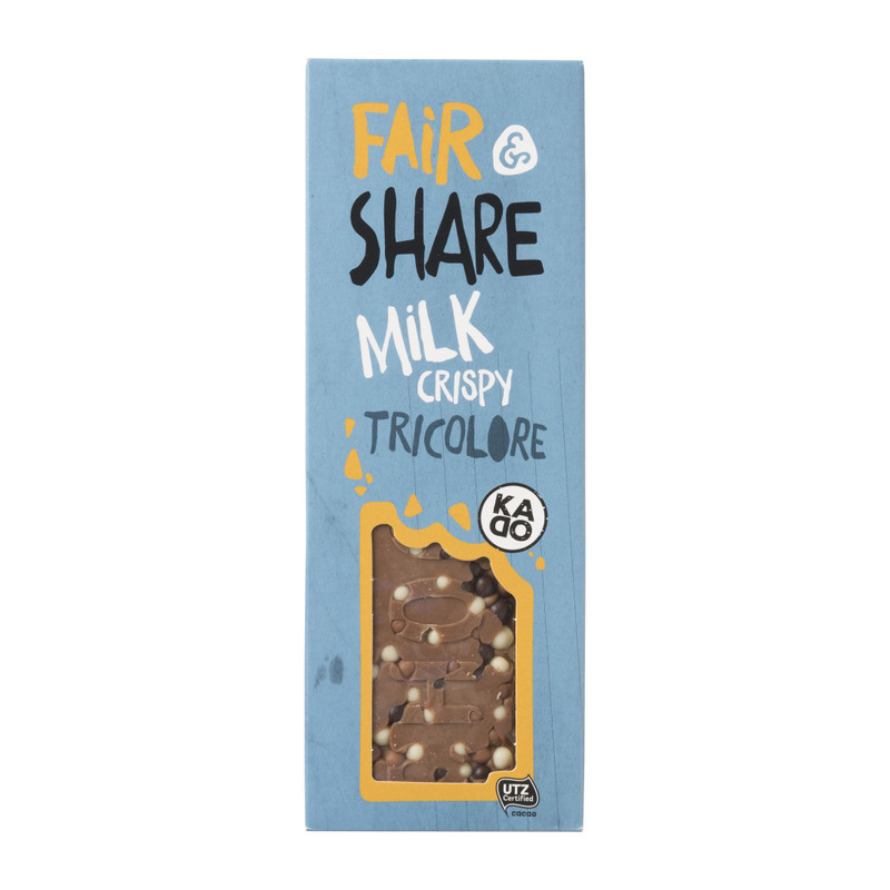 Fair & share chocolade - milk crispy confetti - 100 g