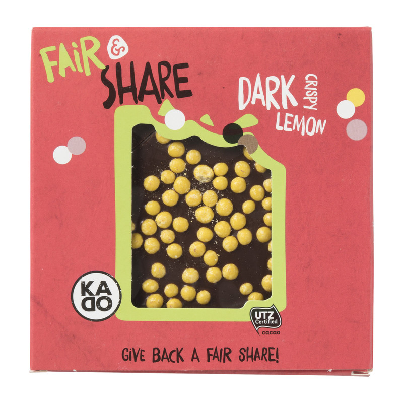 Fair & share chocolade - dark lemon - 65 g