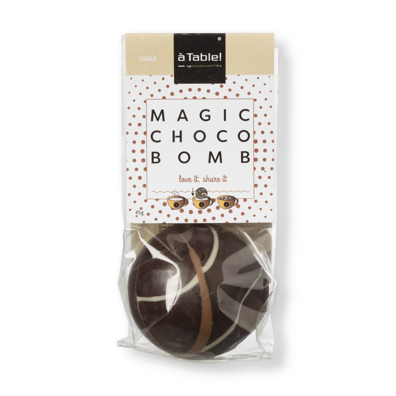 Magic chocobom - chocolade puur - 45 gram
