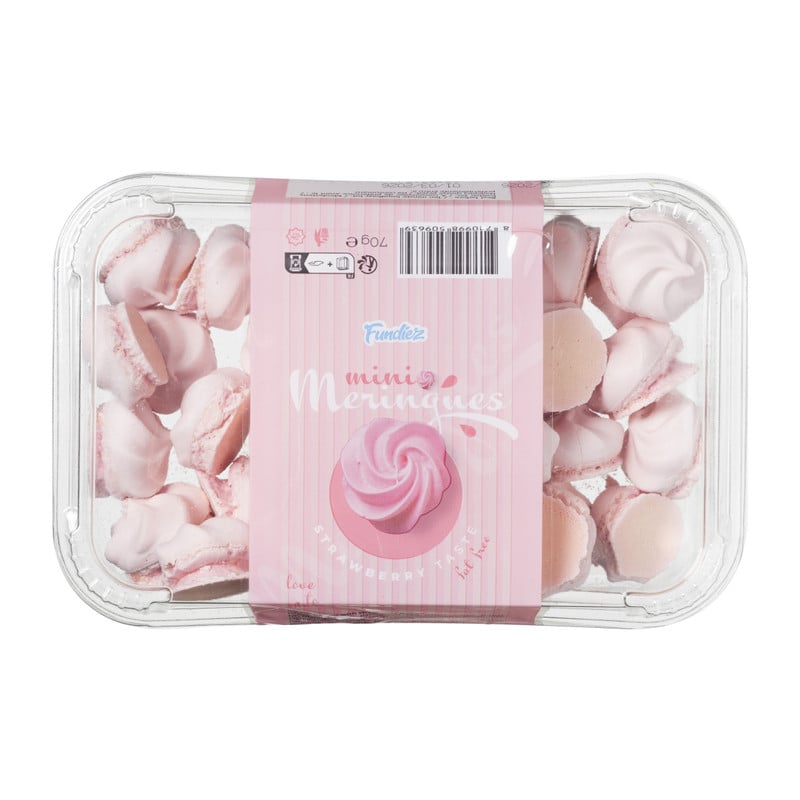 Fundiez mini meringues aardbei - 70 gram