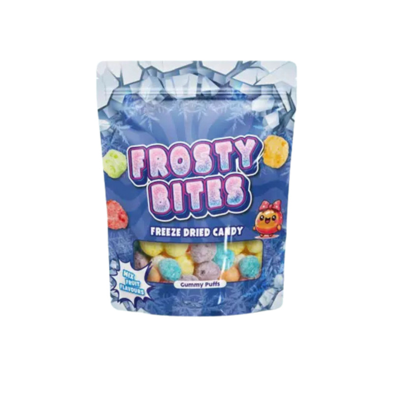 Freeze dried candy - frosty bites gummy puffs - 50 gram
