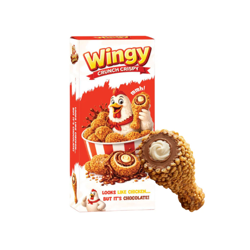 Wingy crunch crispy chicken - chocolade - 45 gram