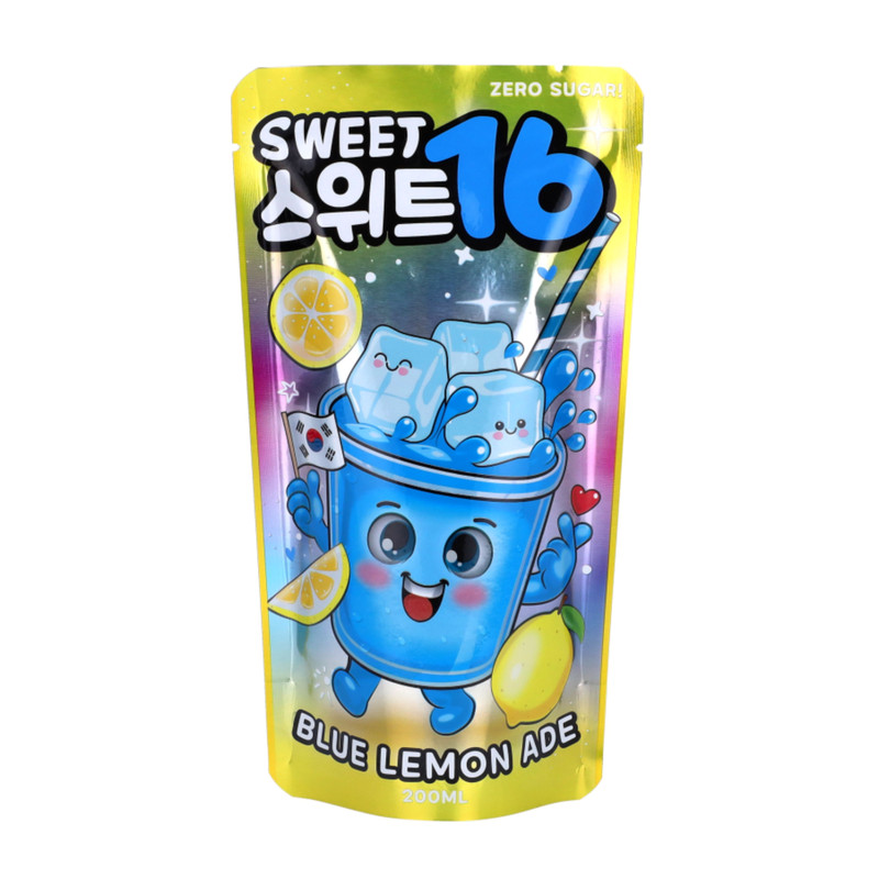 Sweet16 blue lemon pouch drink ADE - 200 ml