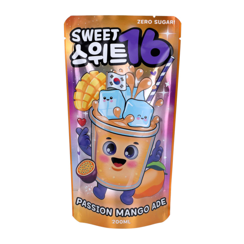 Sweet16 passion mango pouch drink ADE - 200 ml