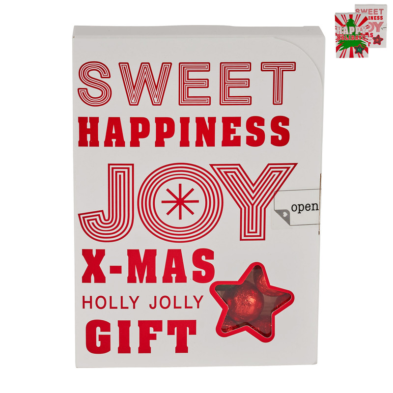 Kerstkaart met chocolade - 70 g