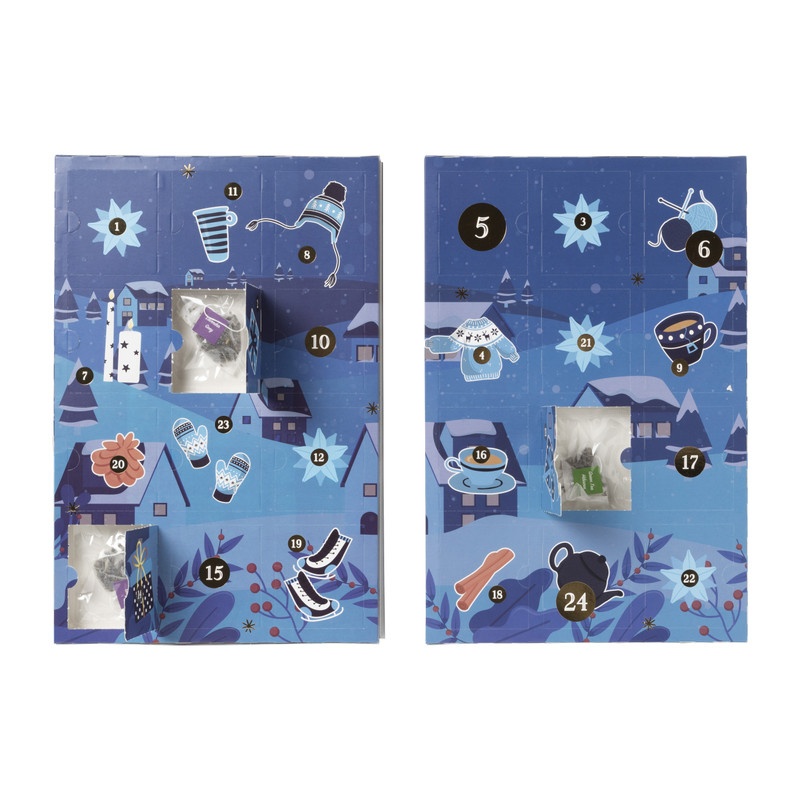 Adventskalender thee - blauw